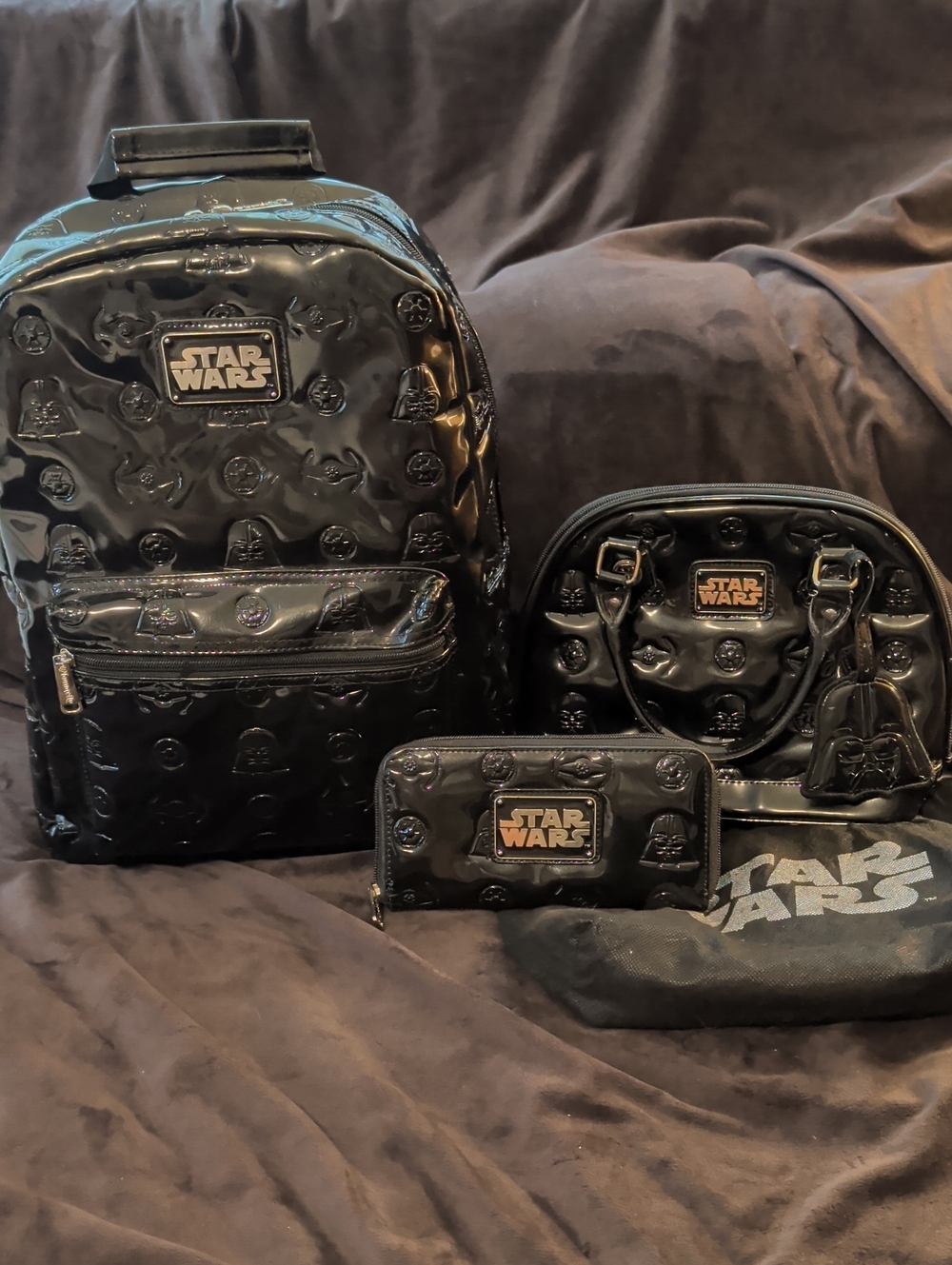 Loungefly Darth Vader Patent Leather Collection